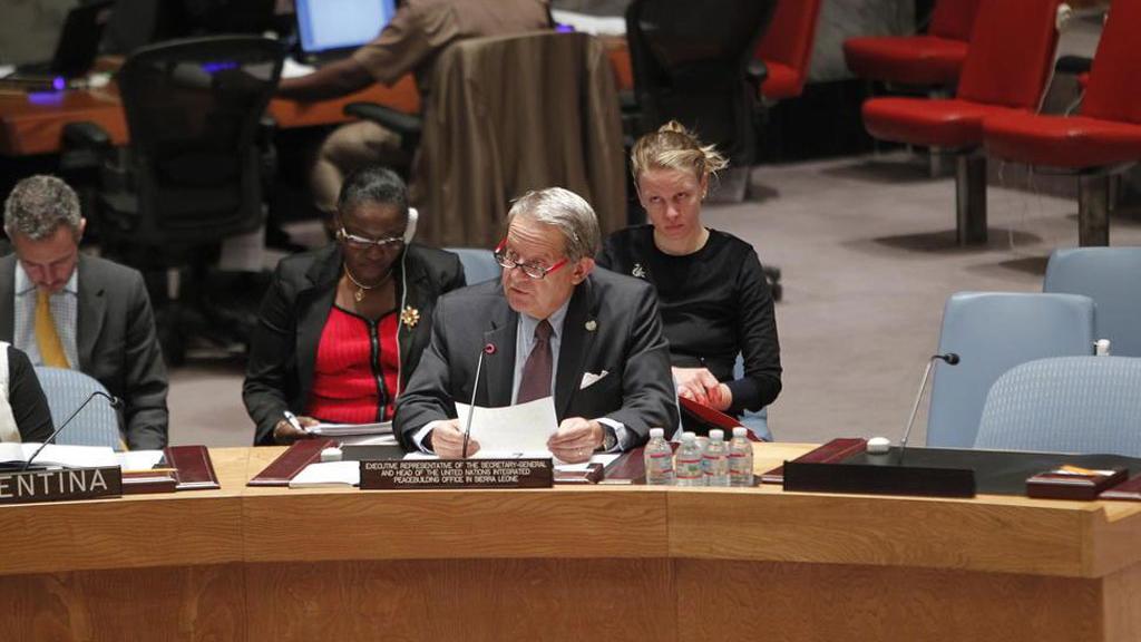 Man giving statement at general assemble