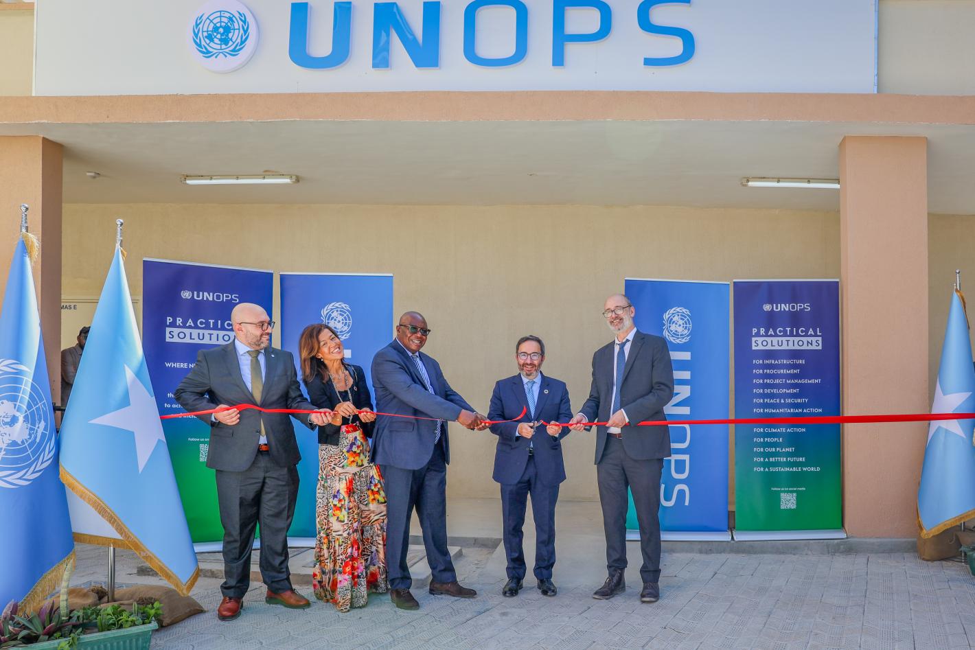 UNOPS Chief inaugurate new UNOPS Somalia Country Office