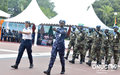 Cinquante-sixième anniversaire de l’indépendance de la Côte d’Ivoire : des éléments de la composante militaire et de la Police de l’ONUCI ont défilé devant les officiels (Abidjan, août 2016)