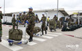 Reduction of military component as per UNOCI transition towards closure in June 2017: Peacekeepers from the Bangladeshi’s medical contingent leaving Cote d’Ivoire (Abidjan, August 2016)
