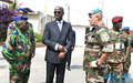 Quadripartite meeting between the Liberian and Ivorian Governments and UNOCI and UNMIL forces: The FRCI Chief of Staff, the Minister in charge of Defence, and UNOCI Force Commander, having an informal chat (Grand-Bassam, mars 2016).