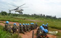 Les Casques bleus sénégalais de la Force spéciale de réaction rapide de l’ONUCI en exercice d’insertion par hélicoptère (Yamoussoukro, juillet 2016)