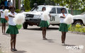 Pom pom girls welcome the UN delegation during a visit by the Special Representative (Daloa, April 2015) 