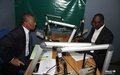 The Ivorian Government Spokesman, Bruno Koné, guest of  ONUCI FM program '' la semaine en revue '' (Abidjan, July 2014)