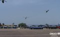 UNOCI helicopters  parade during a medal parade ceremony with the Ghanaian Contingent (Bondoukou, March 2007)