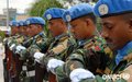 Bangladeshi peacekeepers during a funeral of one of their colleagues (ONUCI, Abidjan, September 2008)