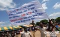Caravane de paix de l'ONUCI: message d'appel à la paix, à l'unité et à la cohésion sociale des élèves du Lycée moderne de Man à tous les élèves de Côte d'Ivoire (Man, mai 2008)