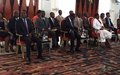 La Représentante spéciale assiste à la signature du Code de bonne conduite des partis et groupements politiques, candidates et candidats aux élections en Côte d’Ivoire