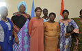 Une délégation de femmes des partis politiques et de la société civile de Bouaké reçue par la Représentante spéciale
