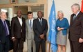 UNOCI's Number 2, Arnauld Akodjènou receives a delegation from National Democratic Institute