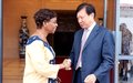 La Représentante spéciale et l’Ambassadeur de Chine discutent de la situation politique et des futures élections en Côte d’Ivoire 