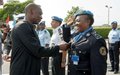 Trente-deux  policiers de l’ONUCI décorés de la médaille des Nations Unies