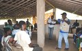 Les populations de Diéou-Zibiao sensibilisées sur les droits humains, les élections apaisées et la fièvre Ebola