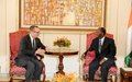 Le Secrétaire général adjoint aux Affaires politiques de l’ONU, M. Jeffrey Feltman, échange avec le Président Alassane Ouattara