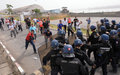 Simulation : les FPU maitrisent une manifestation violente à Sébroko 