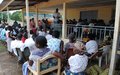 ONUCI-Tour stops over in Gueya to sensitise the population on social cohesion and human rights