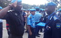 Quatre-vingt officiers de la composante Police des Nations Unies décorés de la médaille de l’ONU