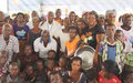 Logbouayo residents sensitized on creating a peaceful electoral environment, human rights and DDR process