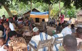 Reinforcement of social cohesion and peace in Mampleu: UNOCI exchanges with local people