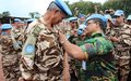 Peacekeepers of 18th Moroccan Battalion receive UN Medal for their contribution to peace in Côte d'Ivoire