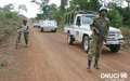 Keeping Ivorians safe: UNOCI's Pakistani Contingent carrying out a patrol in Dibobly, in the department of Duekoue (Dibobly, Februray 2007)