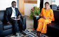 Special Representative and UNAIDS Country Director meet to discuss prospects on fight against AIDS