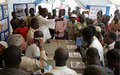 - The public visiting an information stand during UNOCI's forum organized in Tiebissou (April 2007)