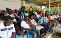 Activités sportives à Guiglo et Blolequin : l’ONUCI et UNFPA sensibilisent les populations sur la paix et la cohésion