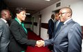 La Représentante spéciale du Secrétaire général des Nations Unies reçue par le Ministre ivoirien de la Justice