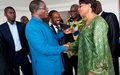 Aïchatou Mindaoudou reçue par les Présidents des partis de l’opposition ivoirienne RPPP , FPI et PIT