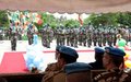 Cérémonie de remise de médaille de l’ONU : la Représentante spéciale honore 488 éléments du 14e  Bataillon sénégalais à Yamoussoukro