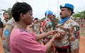 Special Representative decorates 149 Pakistani police officers and donates equipment to Monitoring and Sensitisation Committees in Guiglo and Blolequin