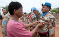 Cent quarante-neuf Casques bleus pakistanais ont reçu la médaille de l'ONU à Guiglo, le 24 mars 2014