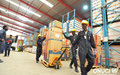 - The Supply section at work, receiving equipment for UNOCI  (Abidjan, May 2012)
