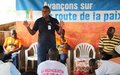 ONUCI-Tour takes message of reconciliation, disarmament and prevention against Ebola virus to Zro