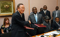 La Côte d'Ivoire et les donateurs signent un protocole d'entente en présence du Secrétaire-Général de l'ONU