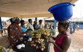 Le marché de Kontrou, dans la sous-préfecture de Facobly, réhabilité par l'ONUCI, dans le cadre de son programme de Projets à impact rapide (Kontrou, mai 2012)
