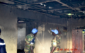 Les troupes de l’ONUCI éteignent un incendie à Yamoussoukro