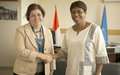La Représentante spéciale reçoit la nouvelle Représentante de l’UNICEF en Côte d’Ivoire 