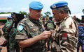 724 soldats du 19 ème contingent du bataillon Marocain décorés de la médaille des Nations Unies