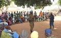 ONUCI Tour à Kordrou : les populations sensibilisées au renforcement de la cohésion sociale et à un environnement électoral apaisé