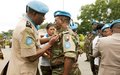 Soldiers from the Benin Contingent rewarded for their contribution to peacekeeping in Côte d’Ivoire