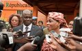 Aïchatou Mindaoudou continues her encounters with Ivorian political actors by meeting the secretary-general of Rassemblement des Républicains (RDR)  