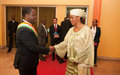 La Représentante spéciale, Aïchatou Mindaoudou échange avec le Président de l’Assemblée nationale de Côte d’Ivoire, Guillaume Soro