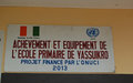UNOCI renovates and equips primary school in Yassuikro   